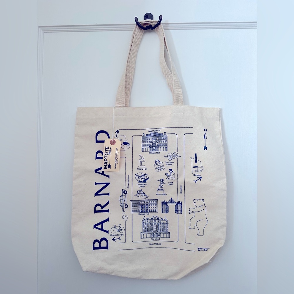 Barnard College Canvas Maptote Market Tote Bag - Picture 2 of 4